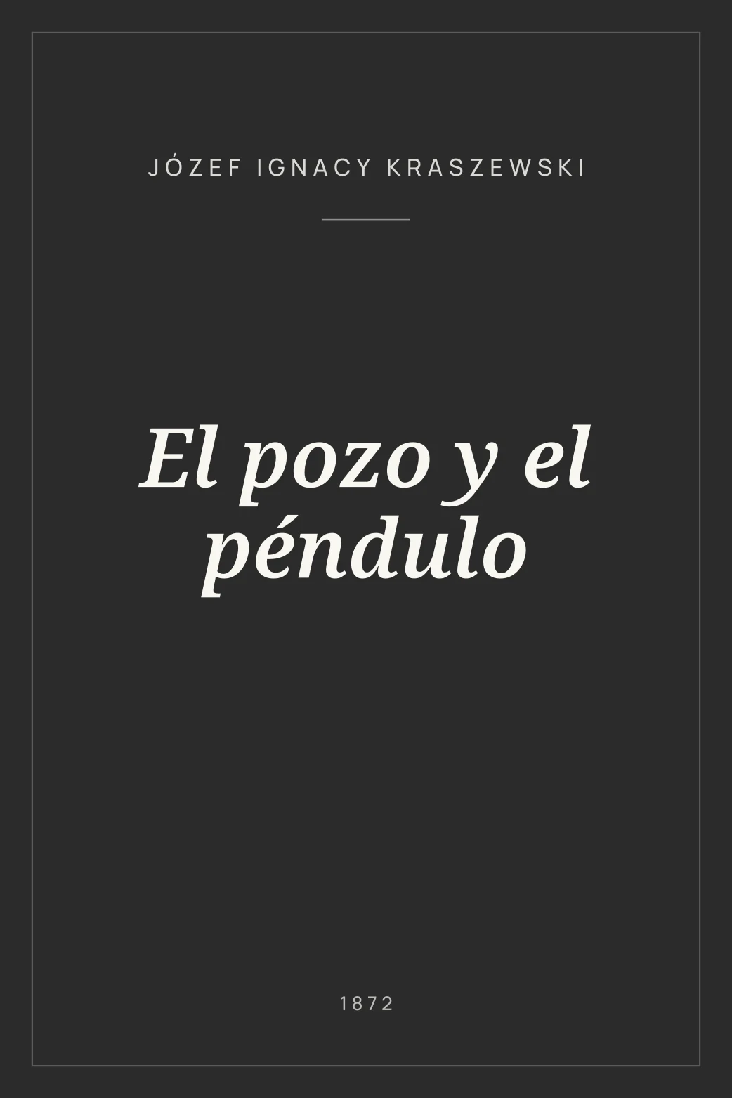 Portada de El pozo y el péndulo