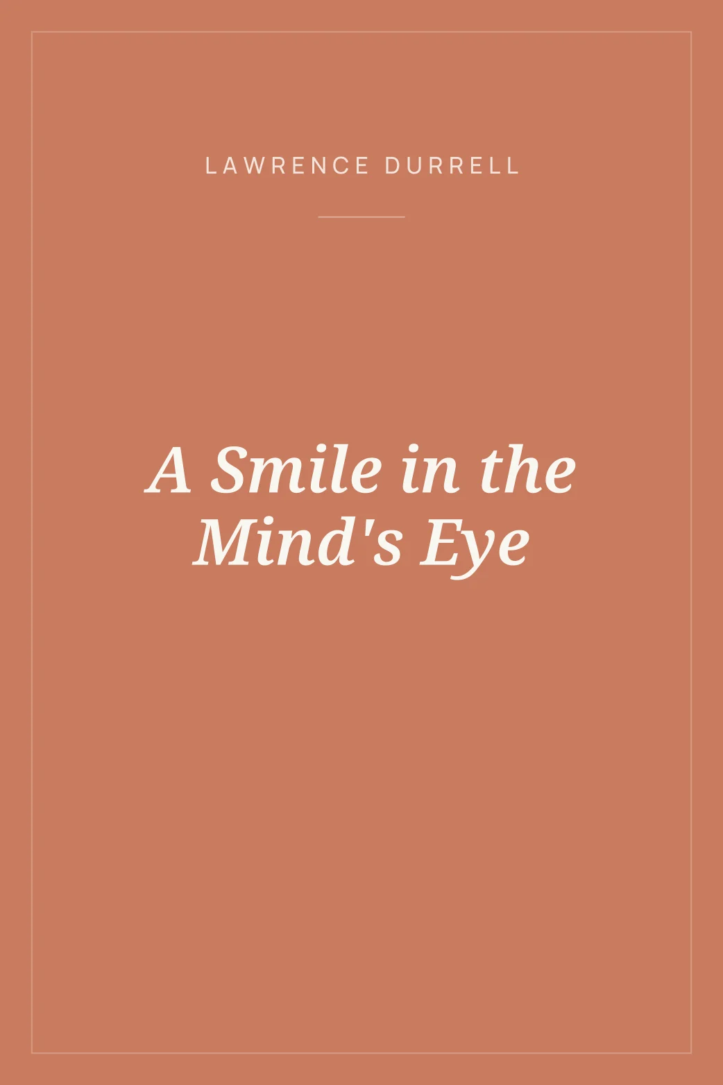 Portada de A Smile in the Mind's Eye