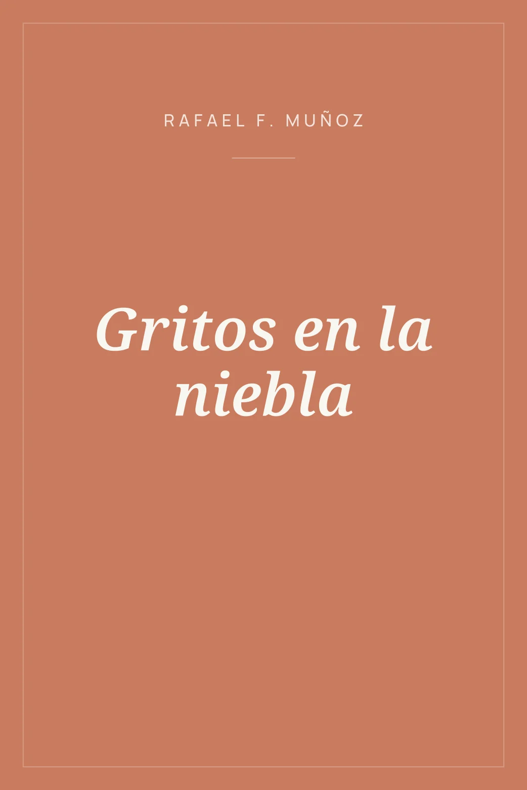 Portada de Gritos en la niebla