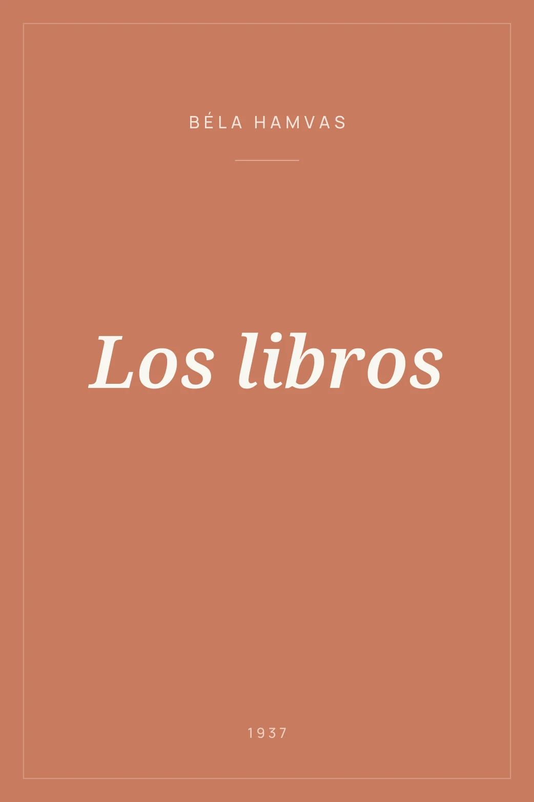 Portada de Los libros