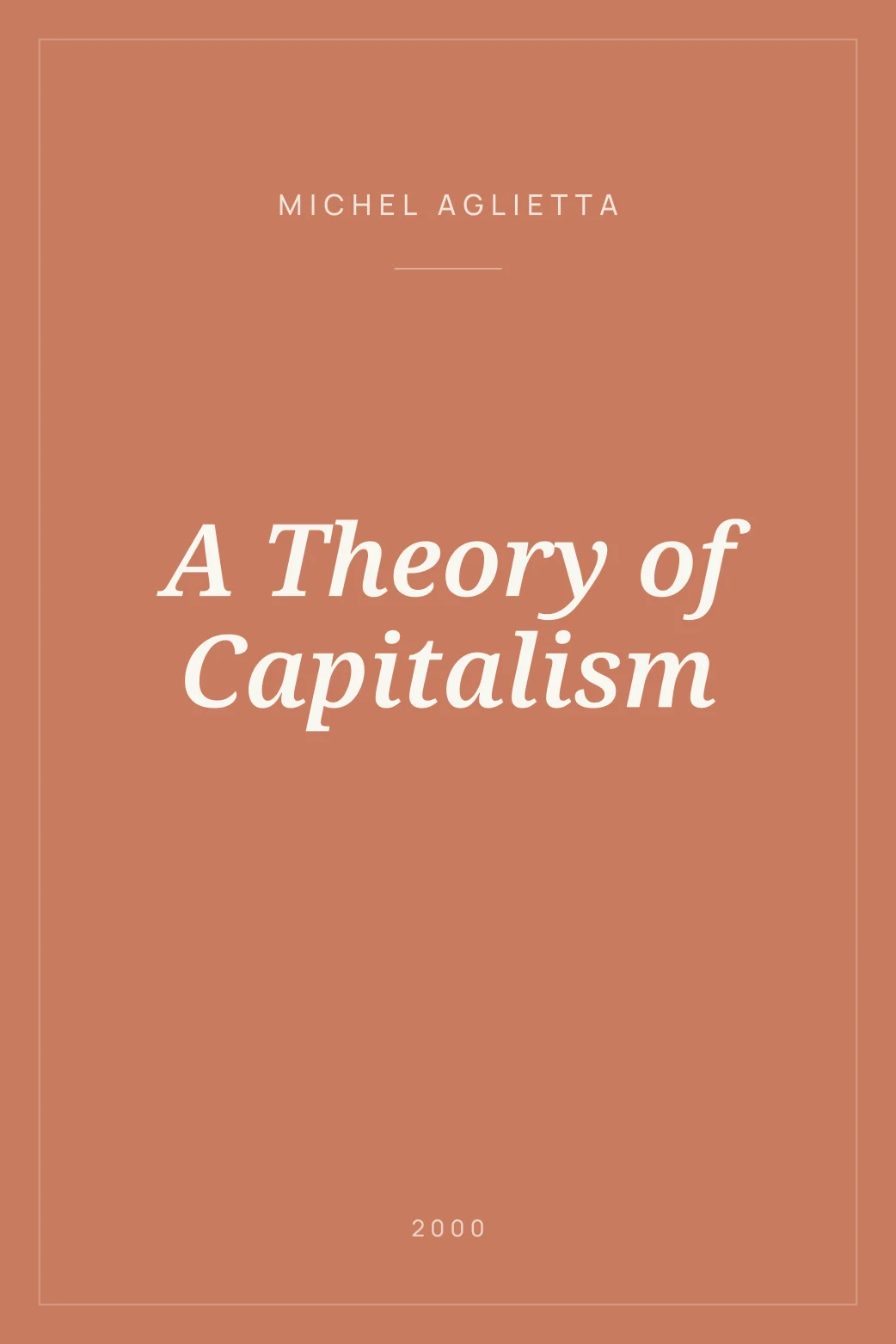 Portada de A Theory of Capitalism