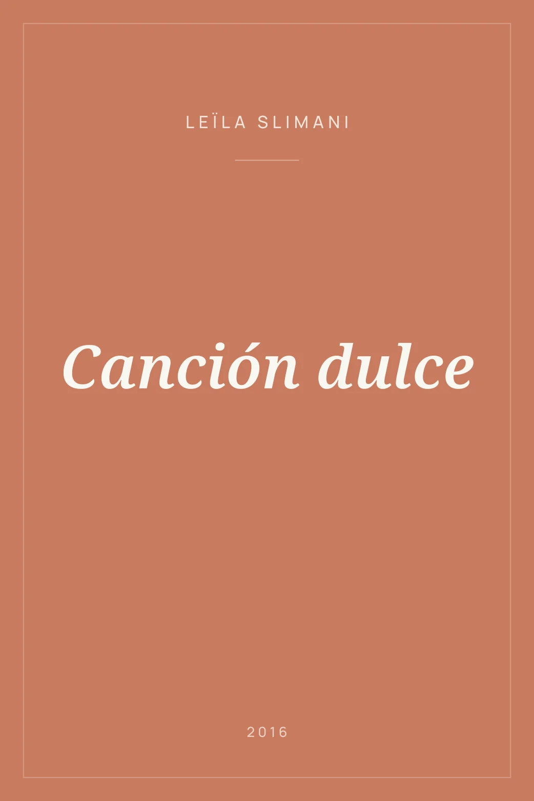 Portada de Canción dulce
