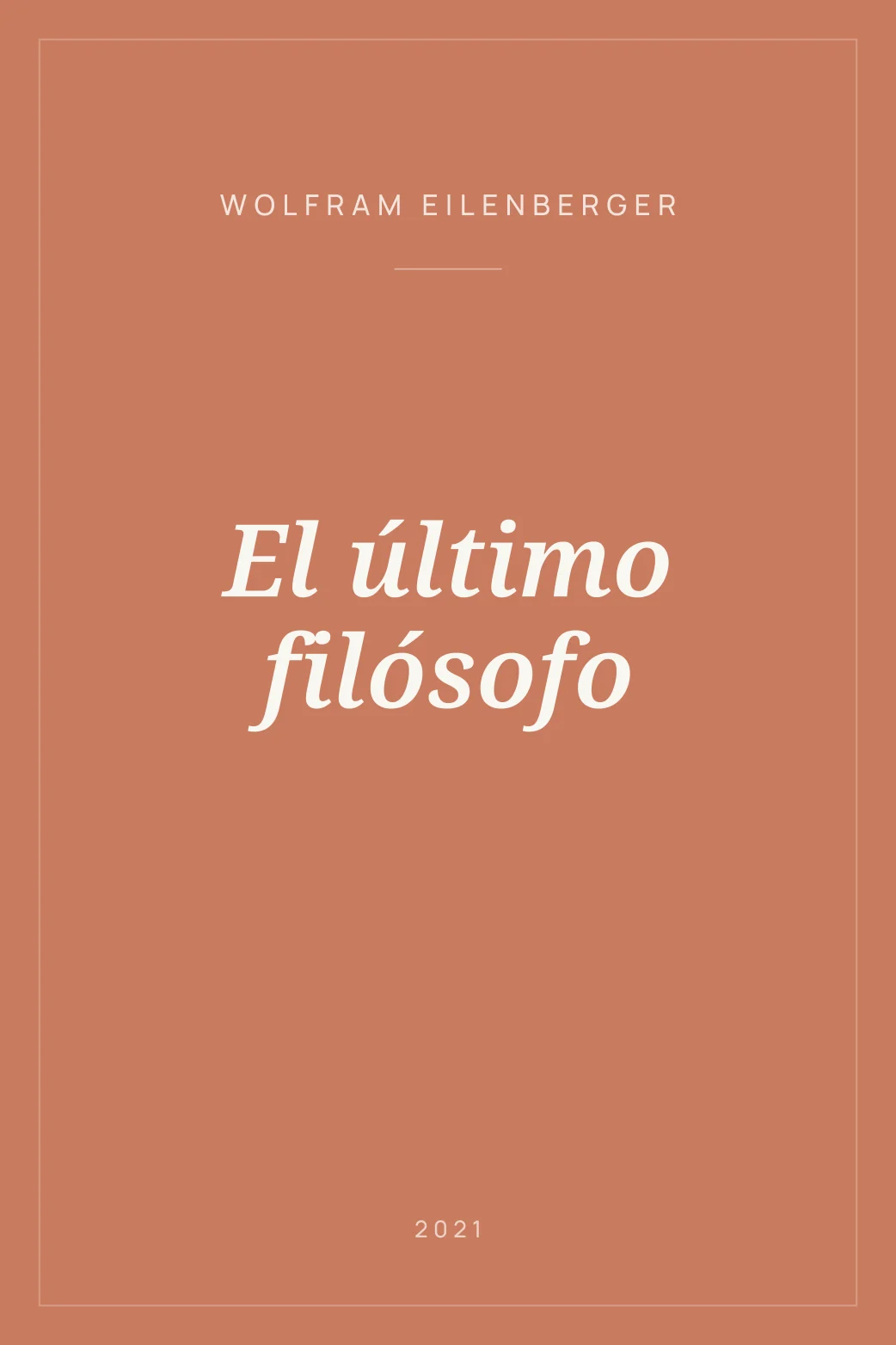 Portada de El último filósofo