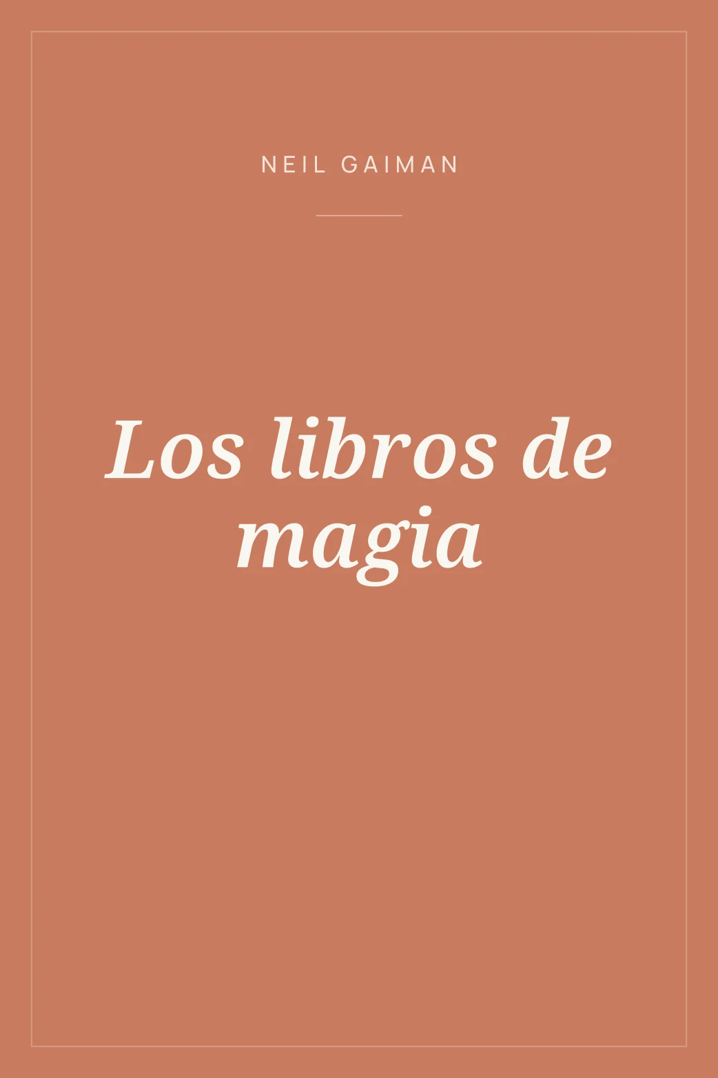 Portada de Los libros de magia