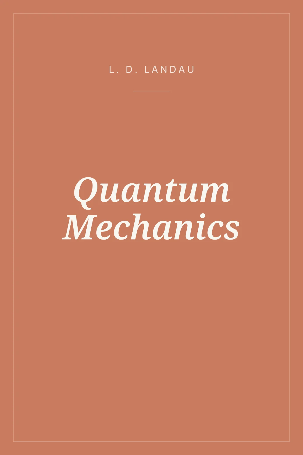 Portada de Quantum Mechanics
