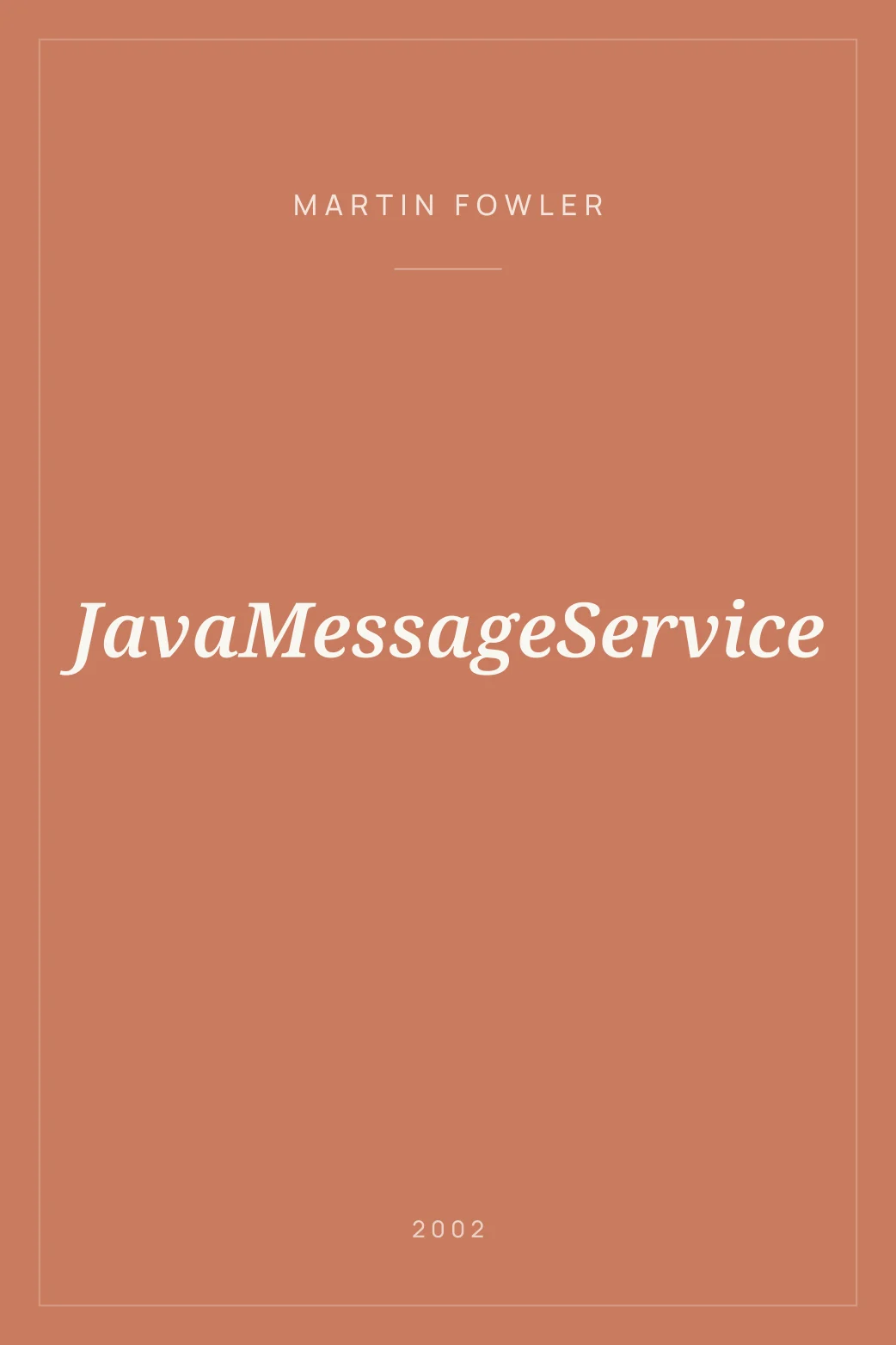 Portada de JavaMessageService