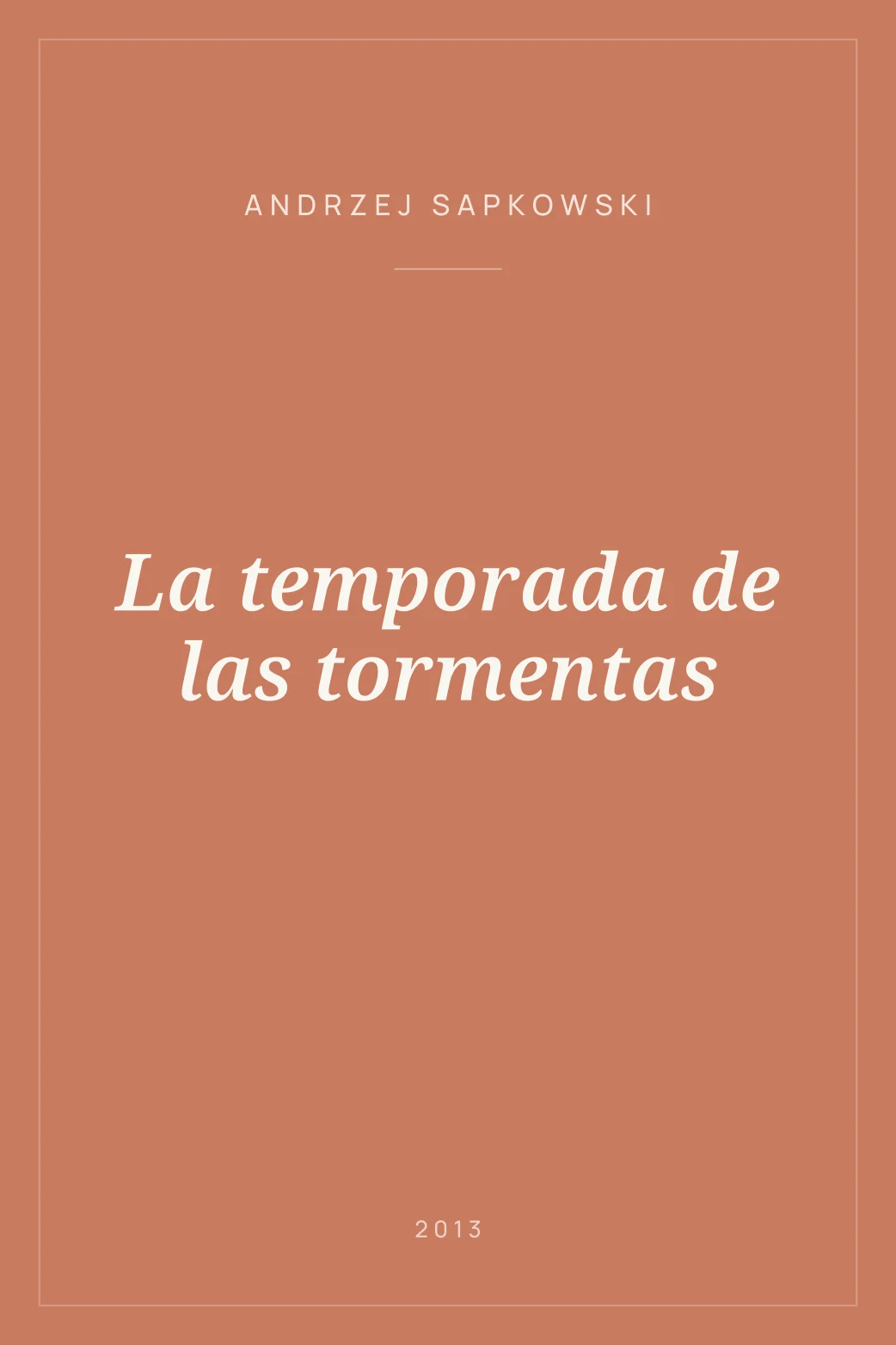 Portada de La temporada de las tormentas