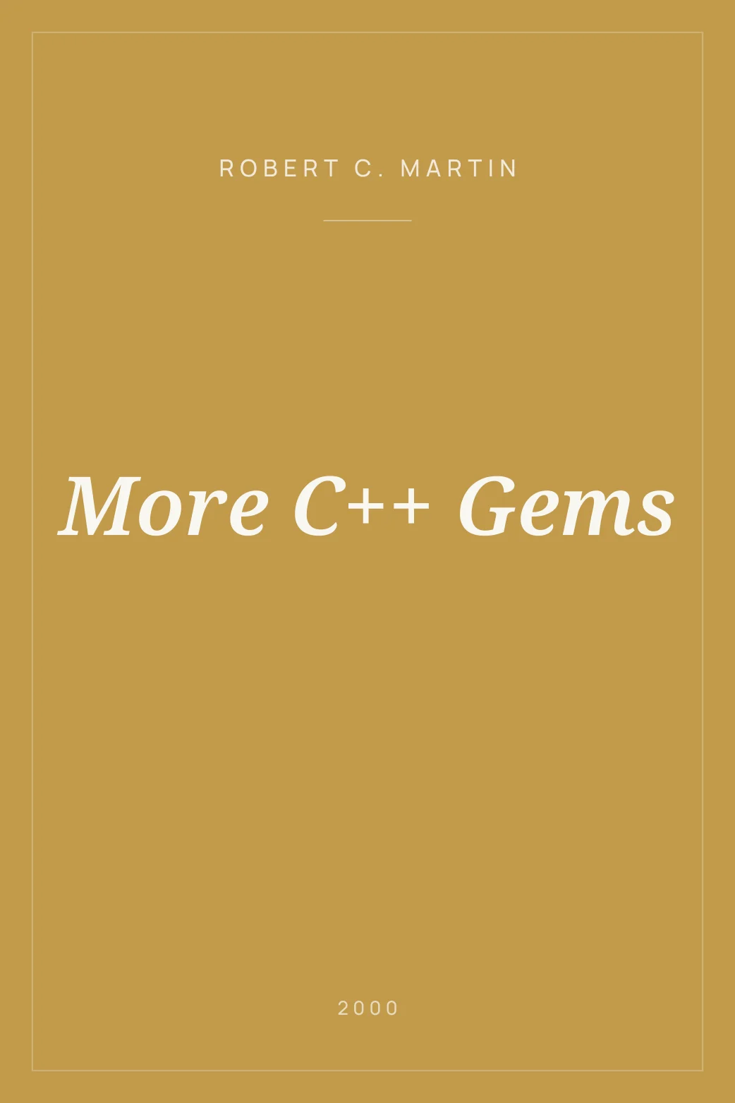 Portada de More C++ Gems