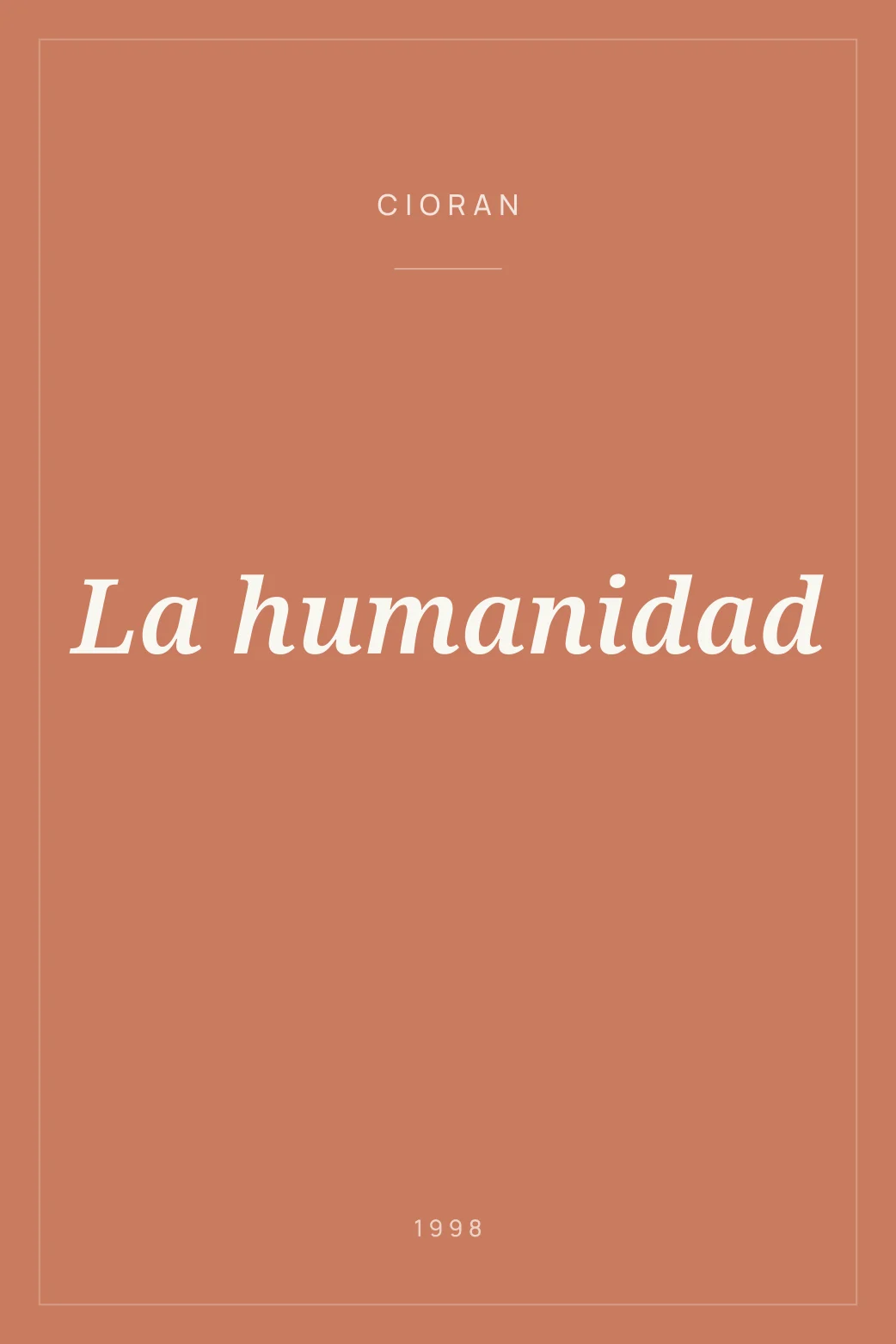 Portada de La humanidad