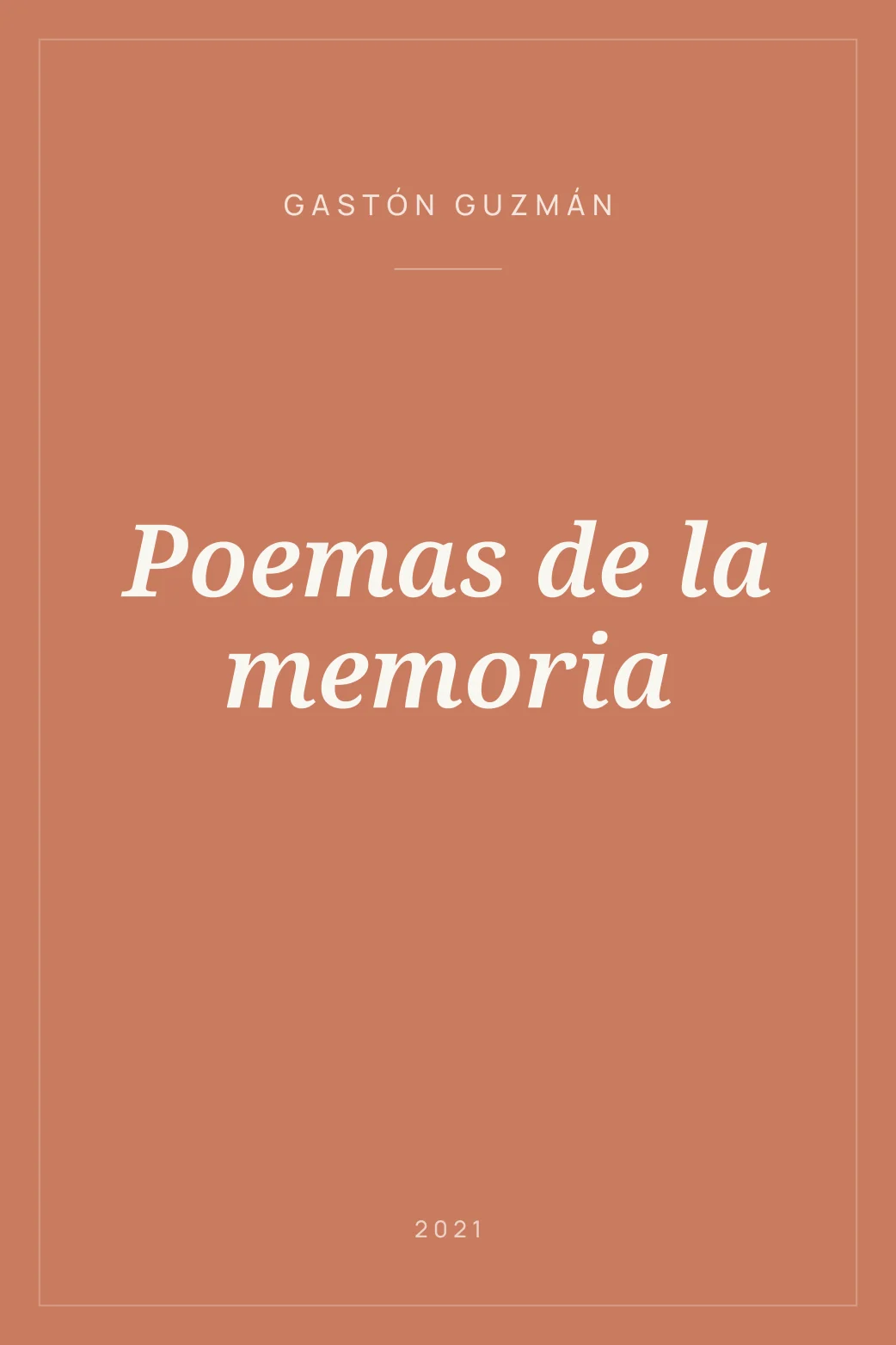 Portada de Poemas de la memoria