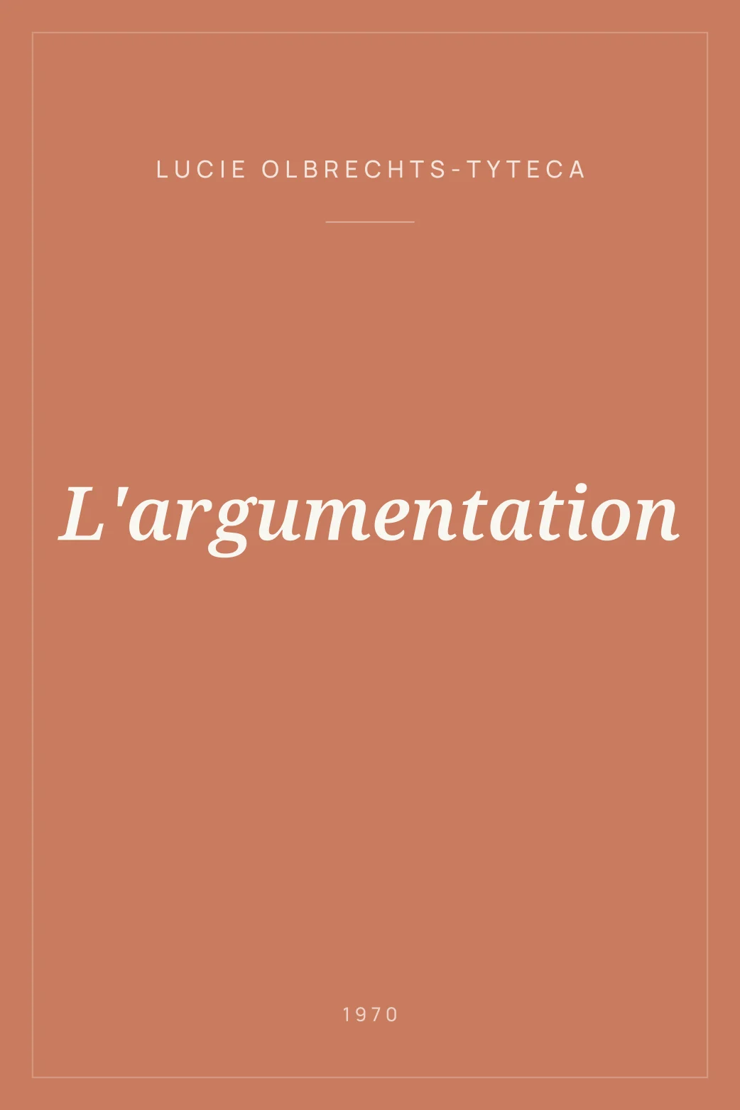 Portada de L'argumentation