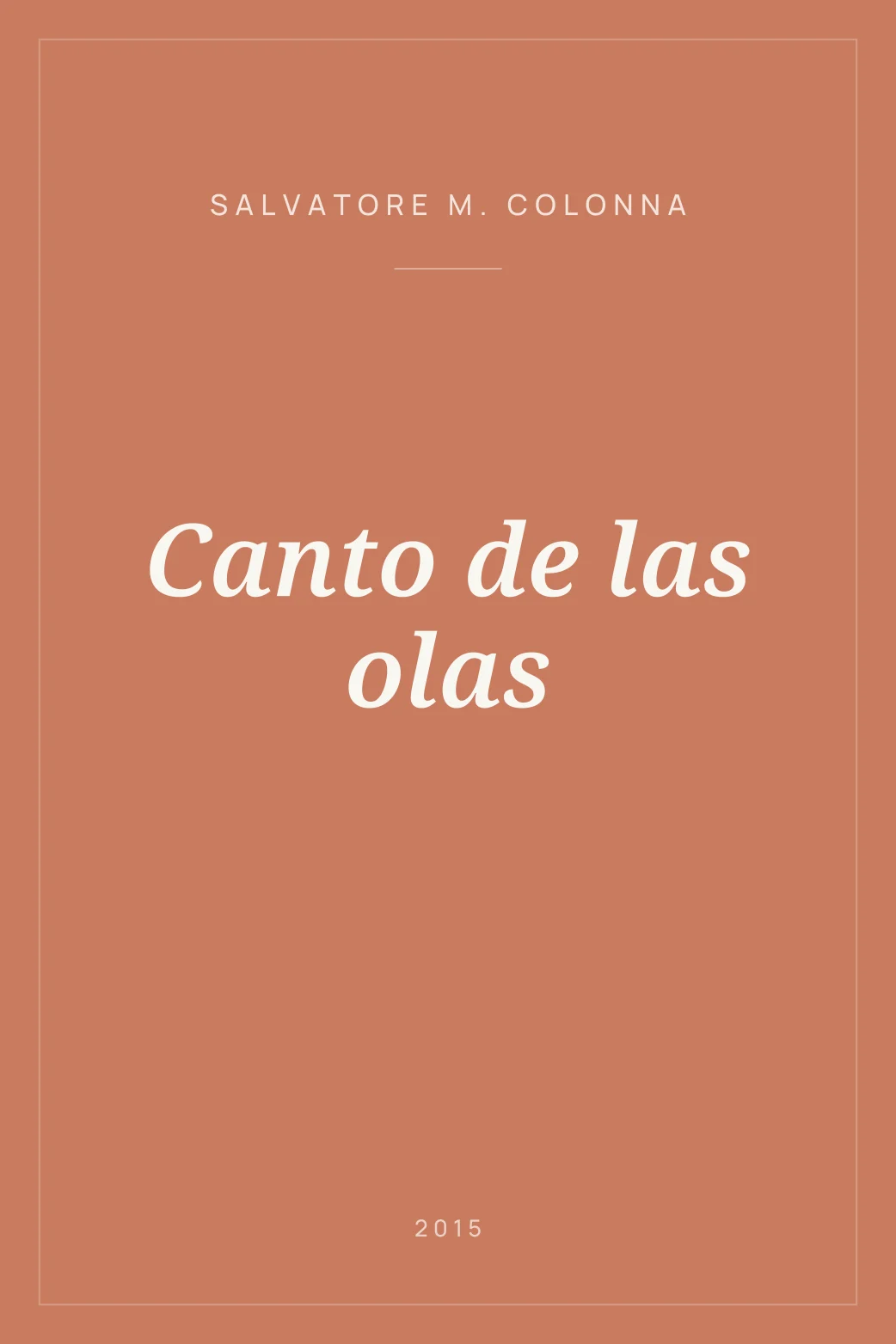 Portada de Canto de las olas