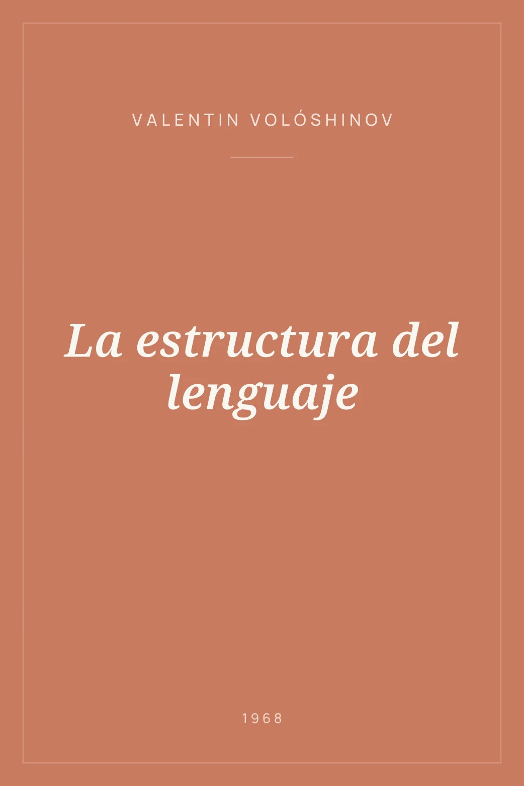 Portada de La estructura del lenguaje