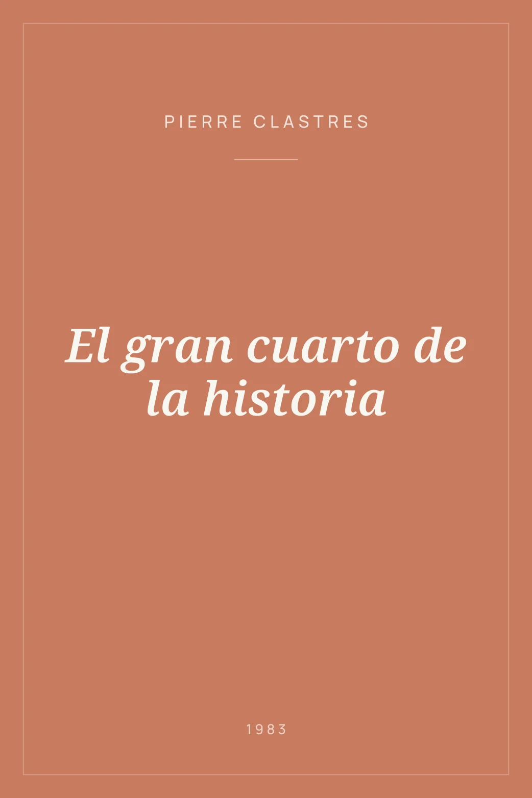 Portada de El gran cuarto de la historia
