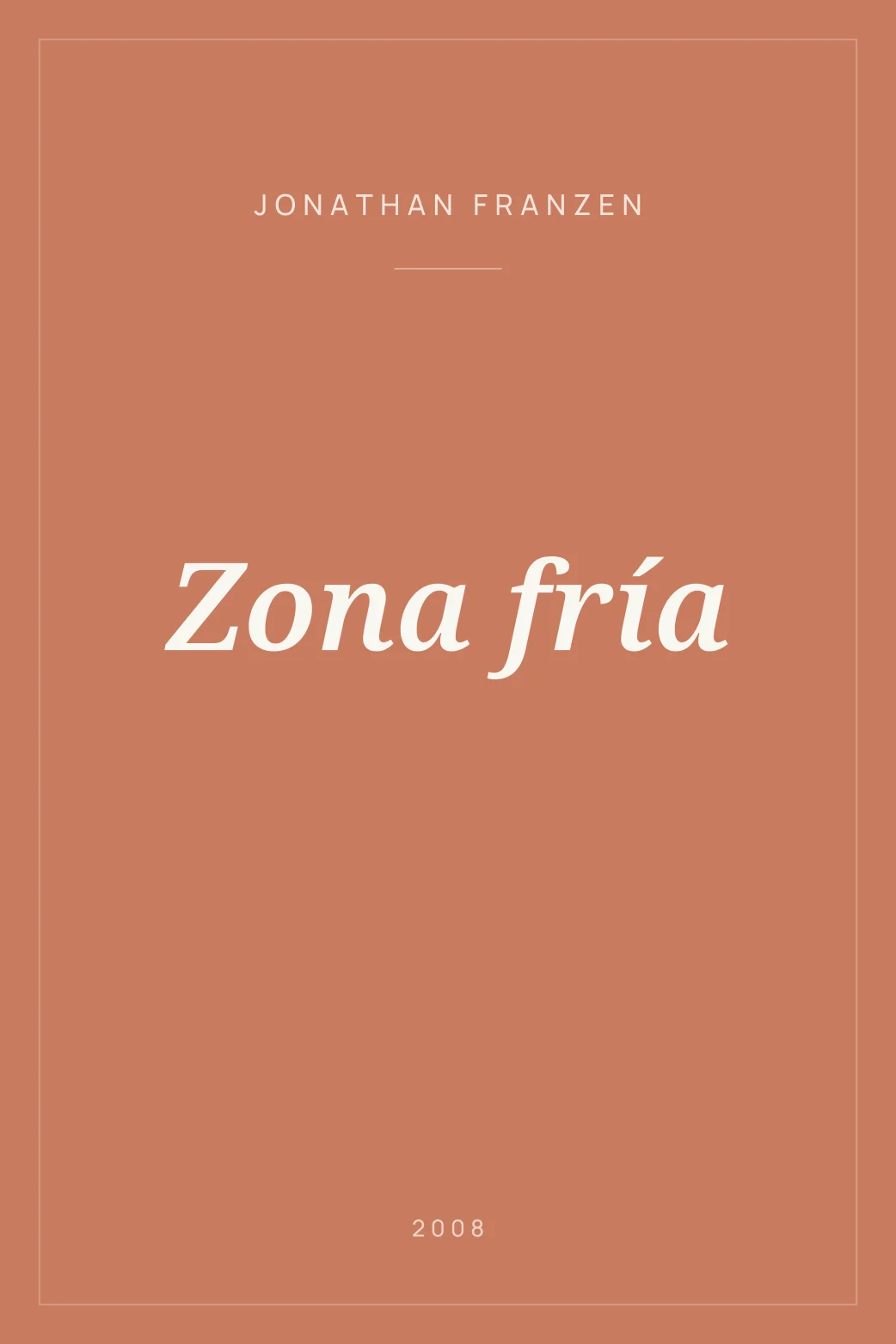 Portada de Zona fría