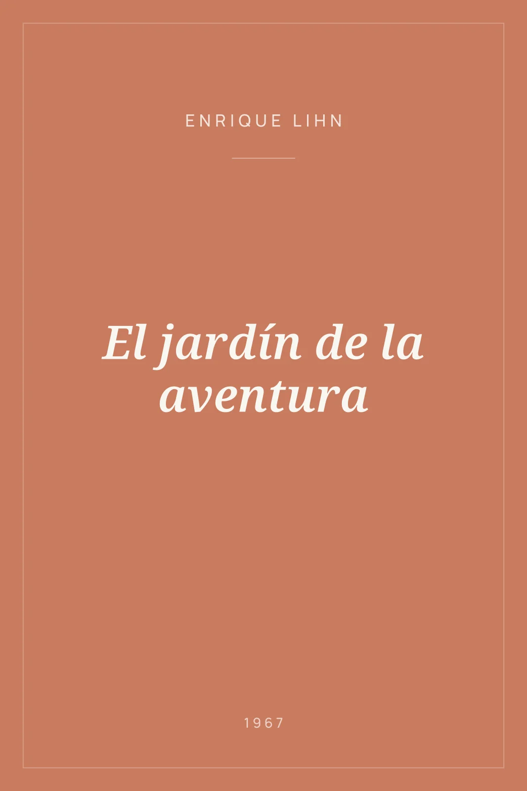 Portada de El jardín de la aventura