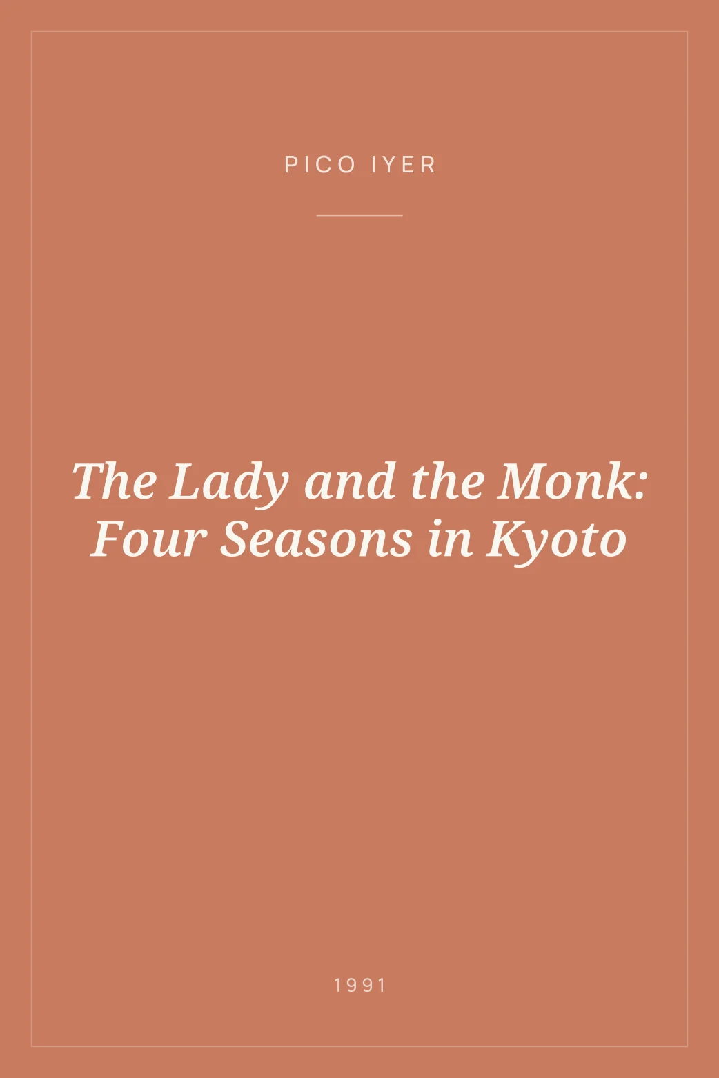 Portada de The Lady and the Monk: Four Seasons in Kyoto