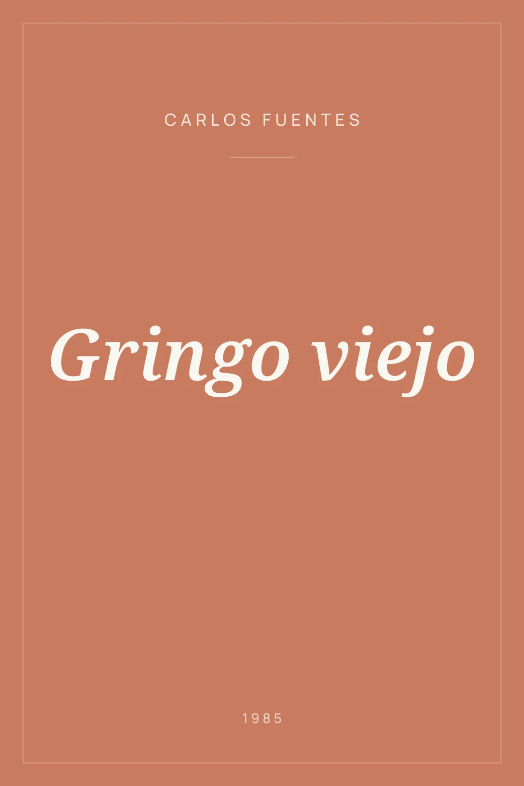 Portada de Gringo viejo