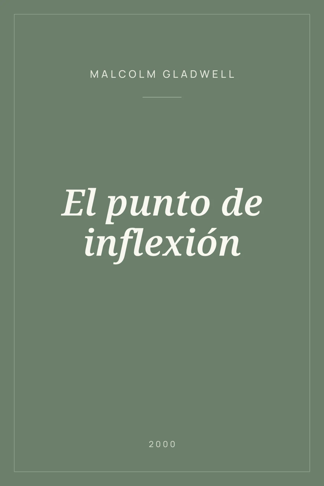 Portada de El punto de inflexión