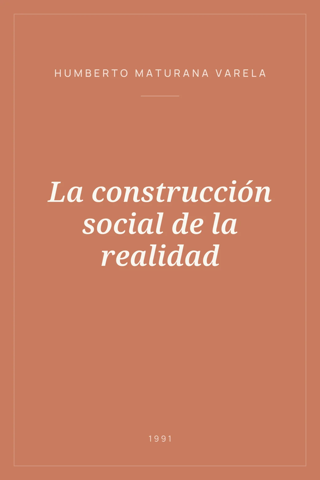Portada de La construcción social de la realidad