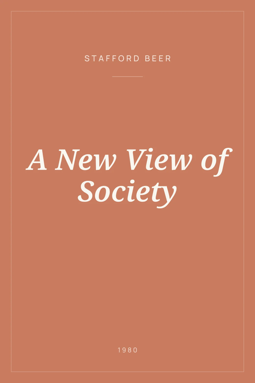 Portada de A New View of Society