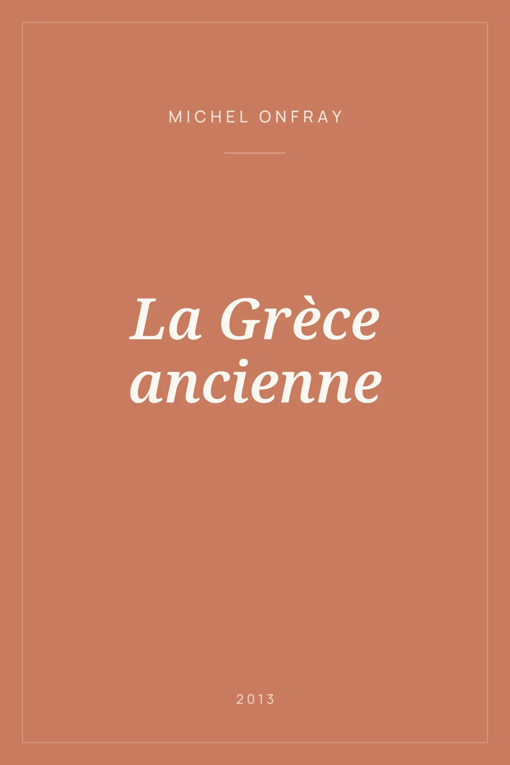 Portada de La Grèce ancienne