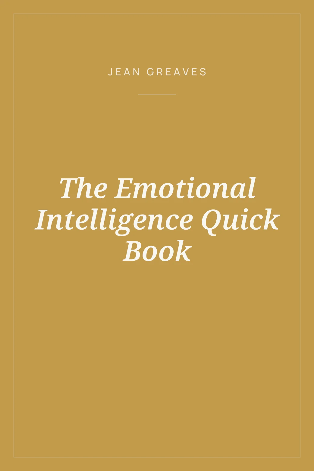 Portada de The Emotional Intelligence Quick Book