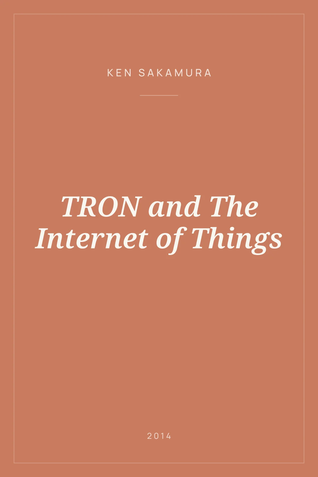 Portada de TRON and The Internet of Things