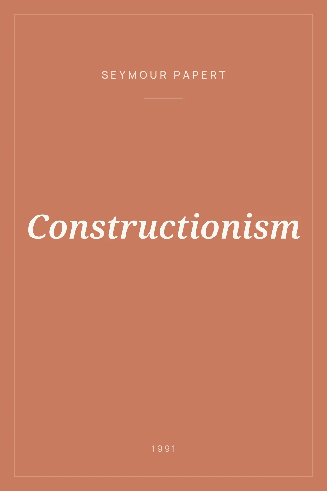Portada de Constructionism