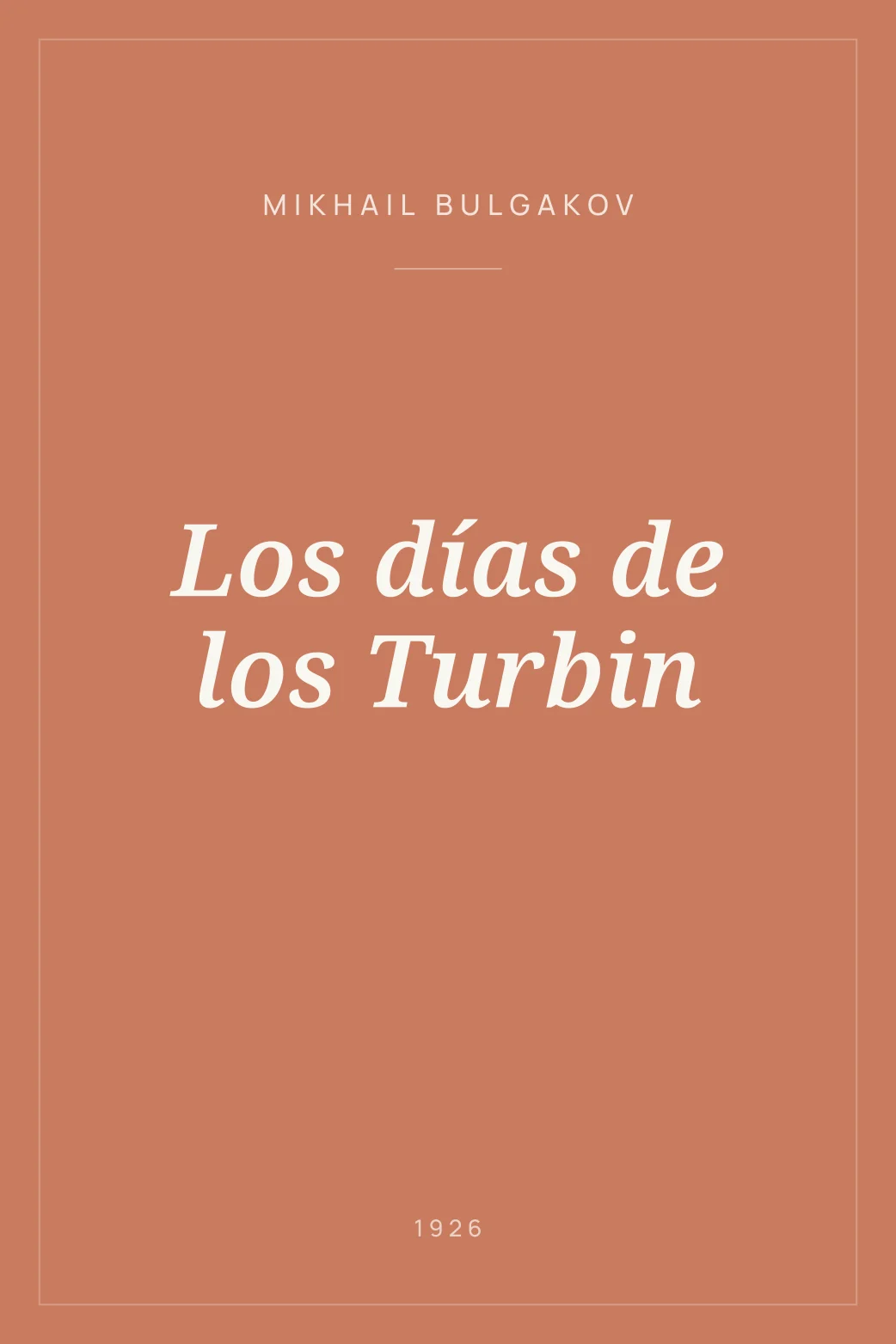 Portada de Los días de los Turbin