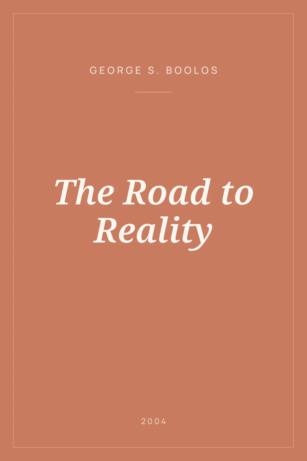 Portada de The Road to Reality
