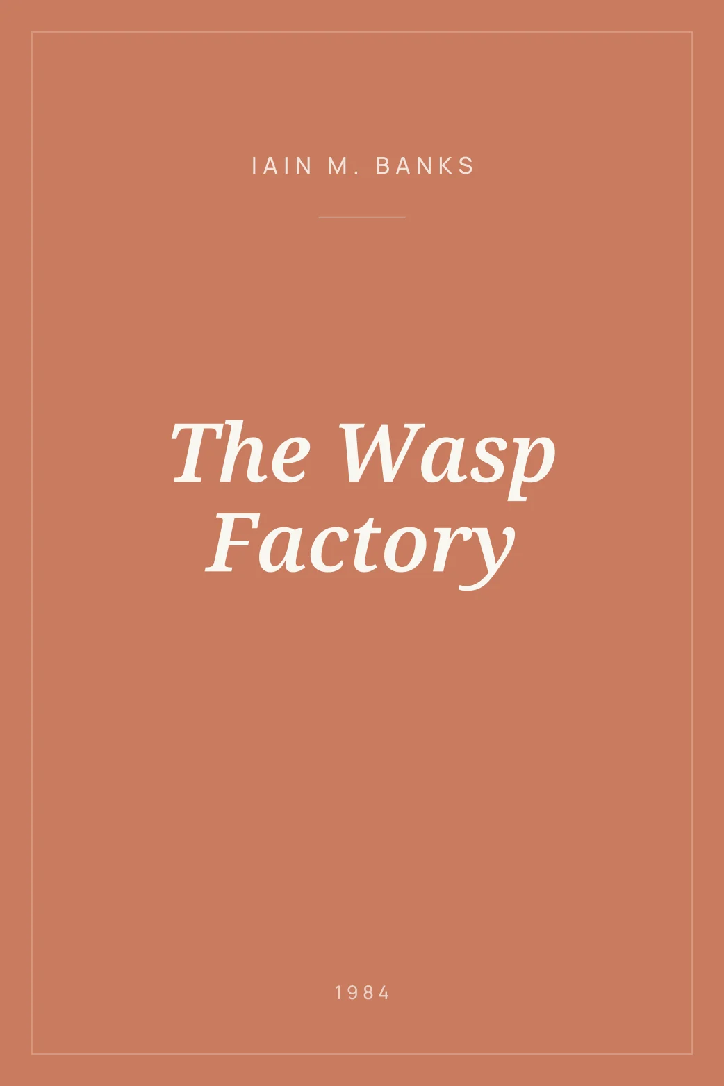 Portada de The Wasp Factory