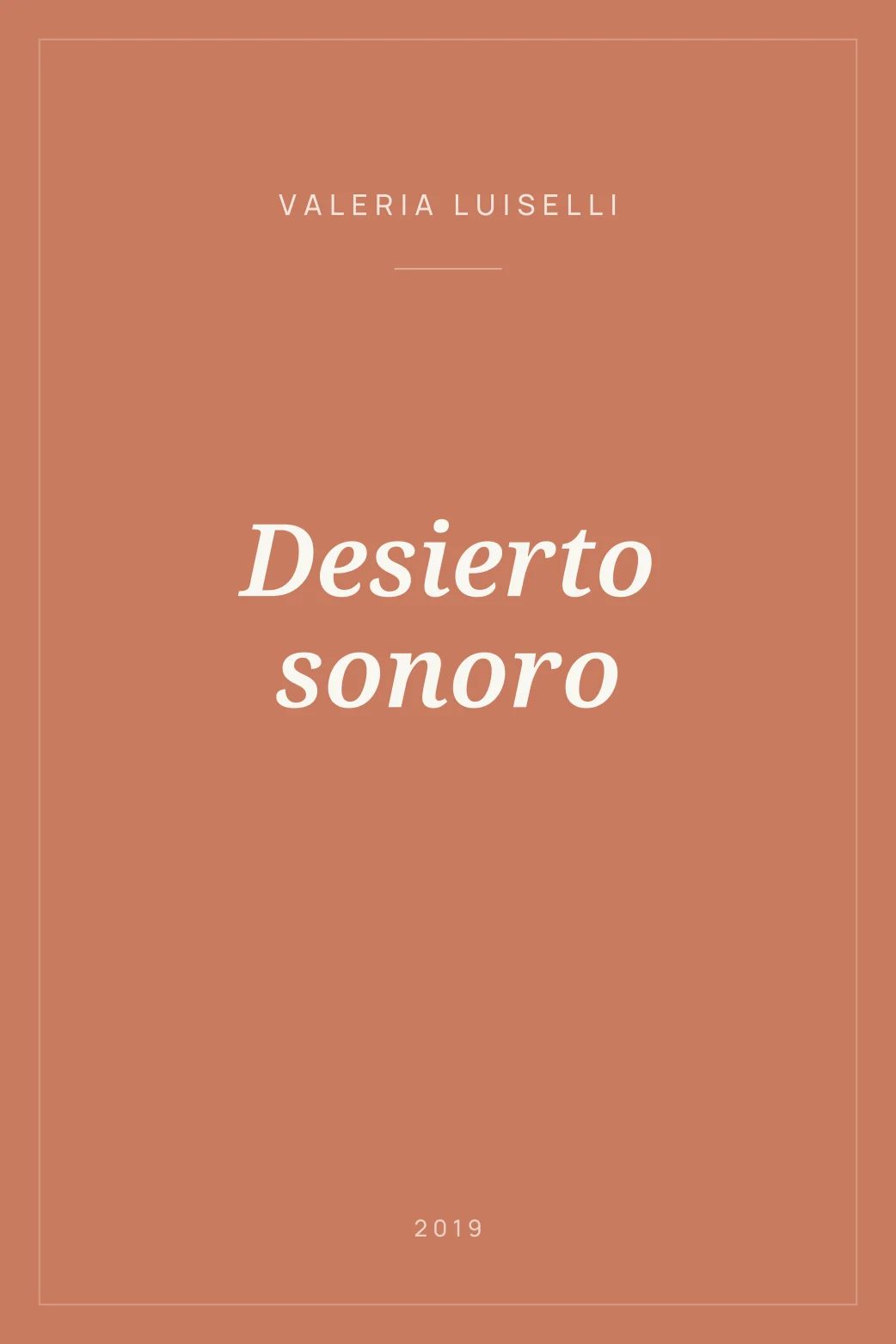 Portada de Desierto sonoro