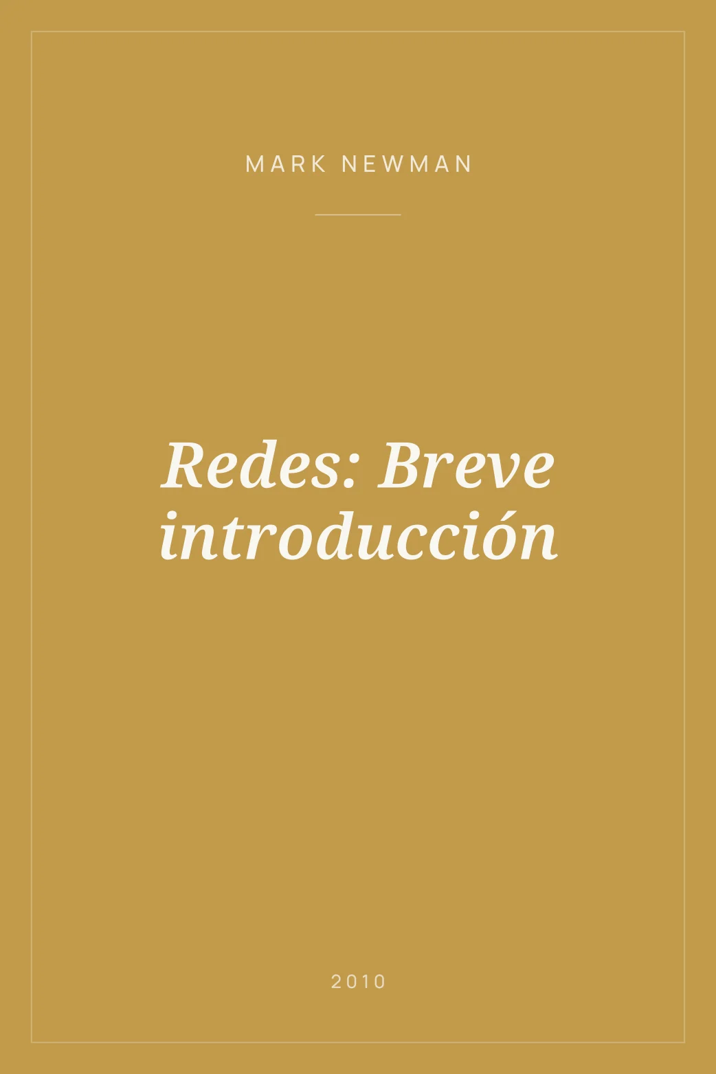Portada de Redes: Breve introducción