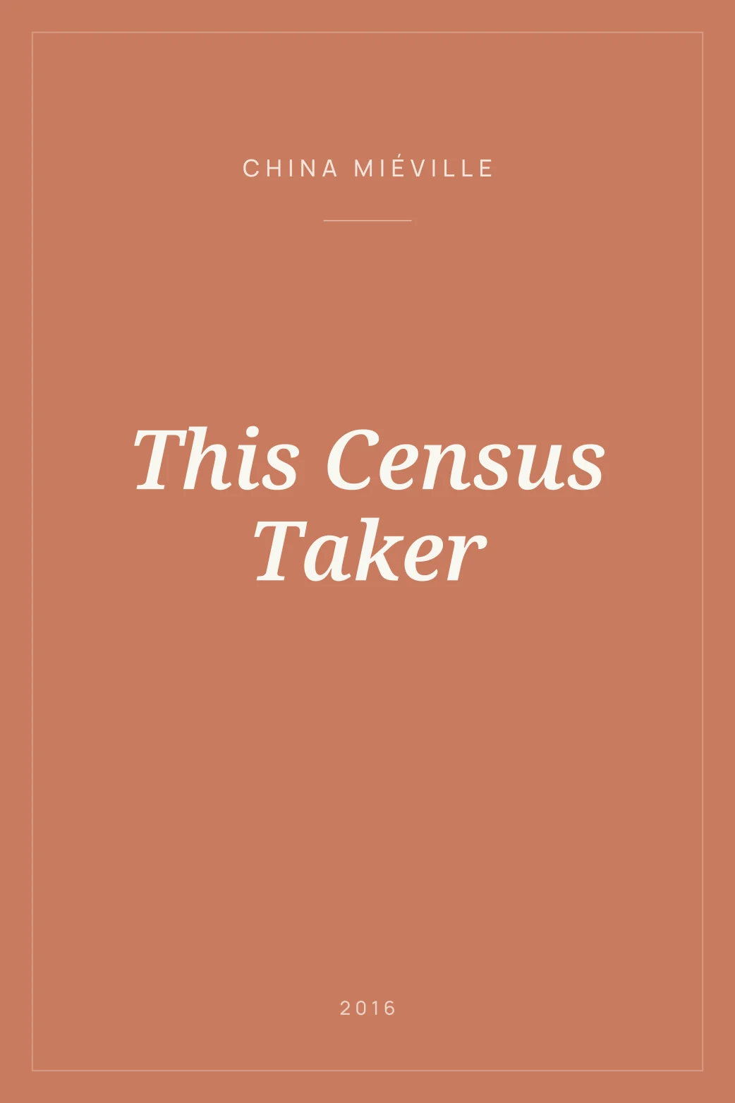Portada de This Census Taker