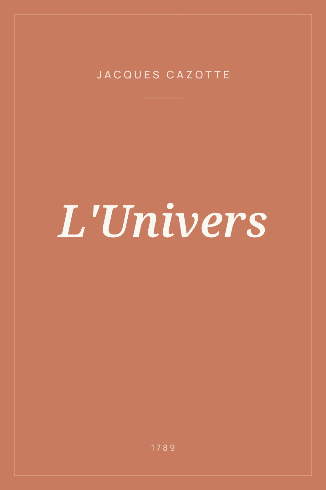 Portada de L'Univers