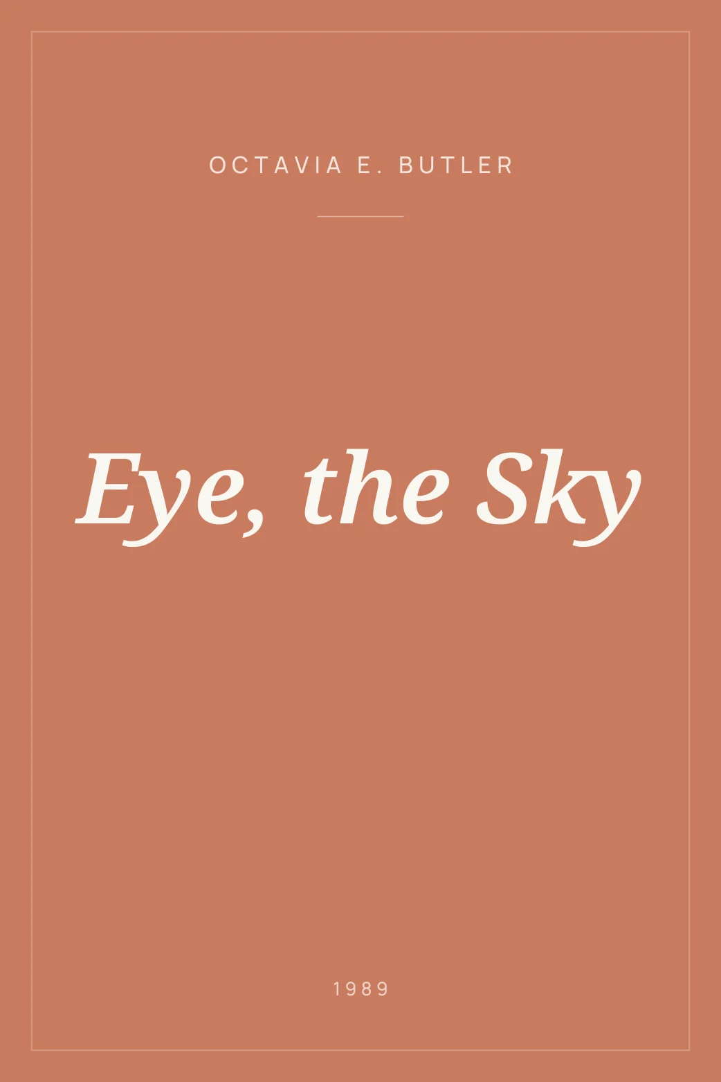 Portada de Eye, the Sky