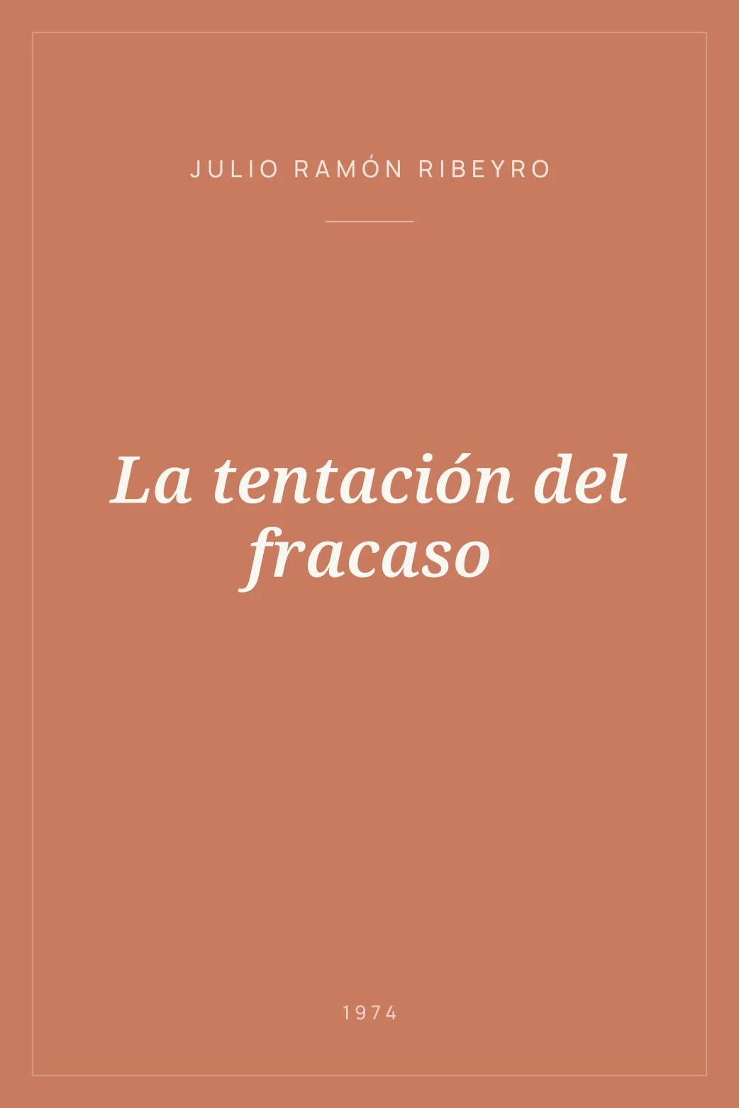 Portada de La tentación del fracaso