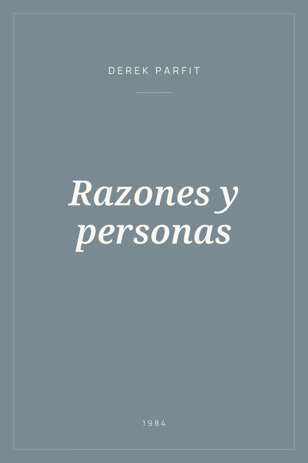 Portada de Razones y personas