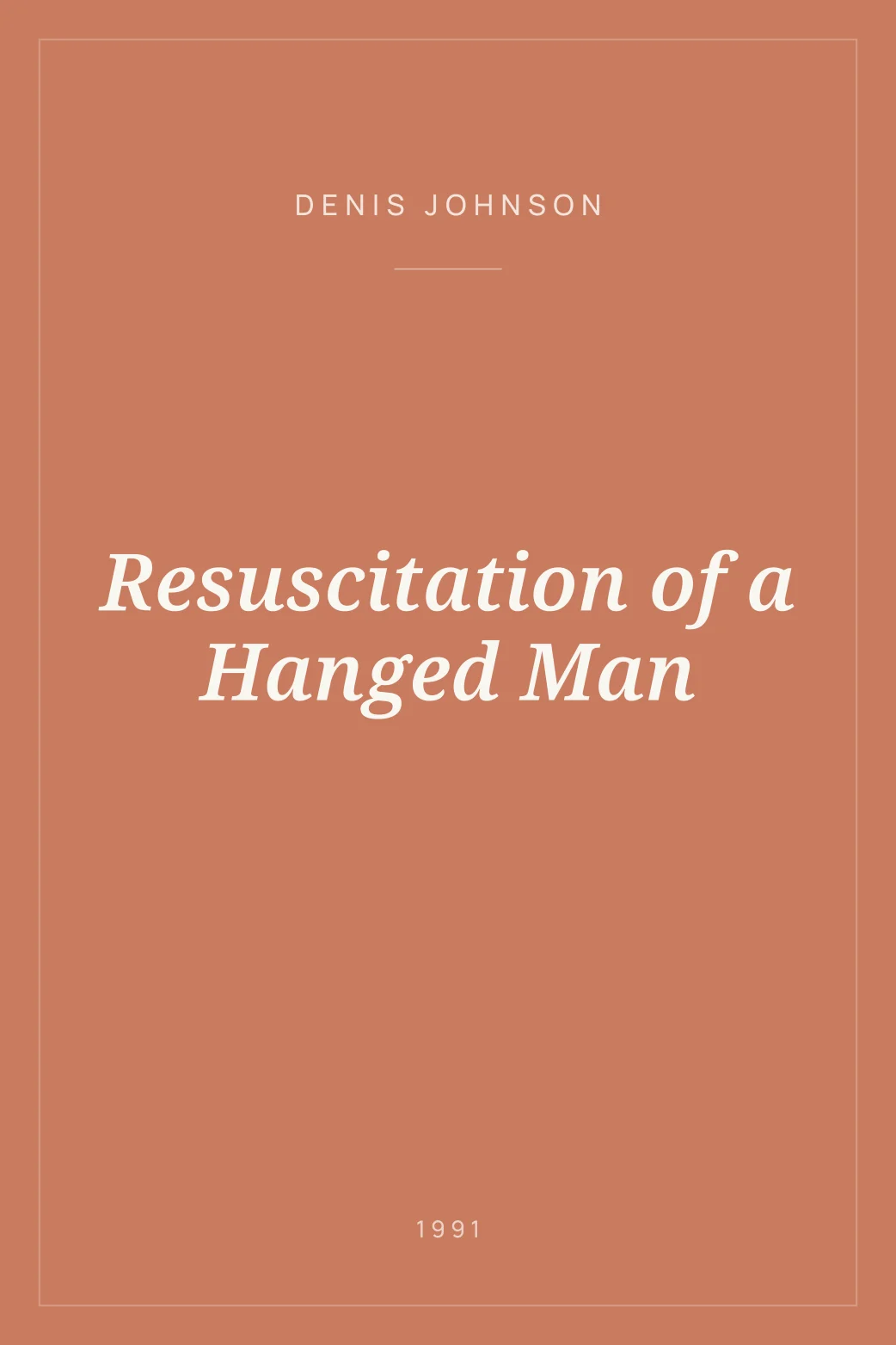 Portada de Resuscitation of a Hanged Man