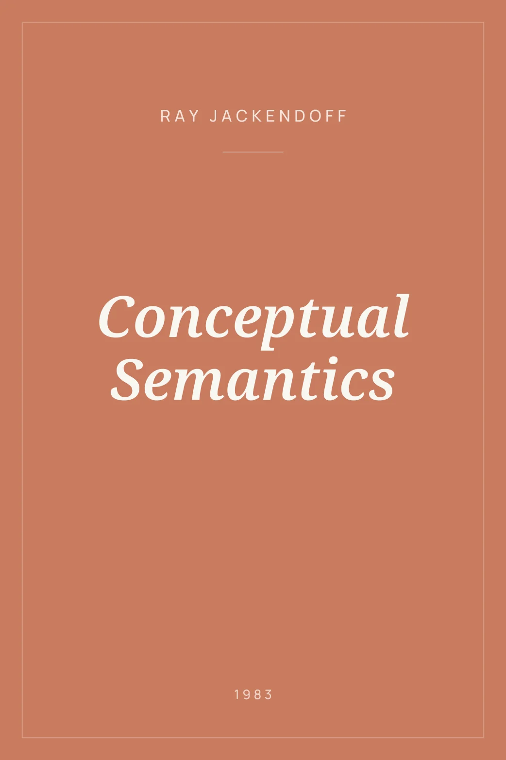 Portada de Conceptual Semantics