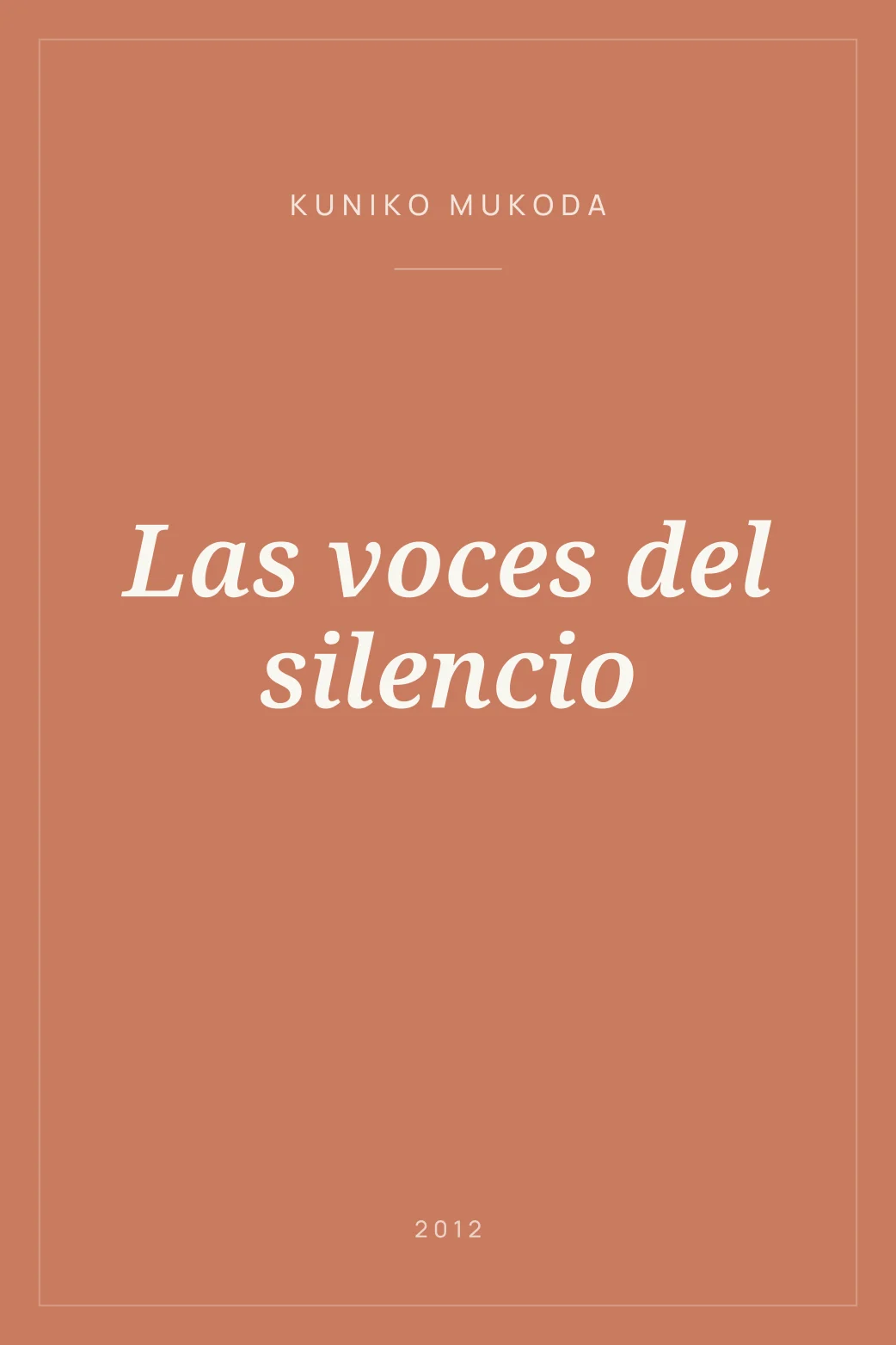 Portada de Las voces del silencio