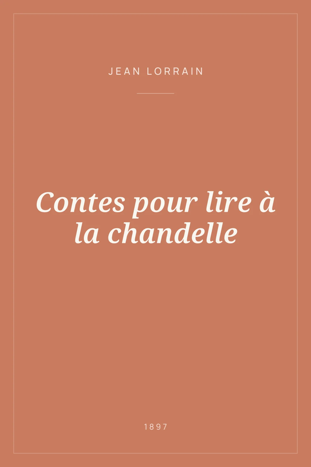 Portada de Contes pour lire à la chandelle