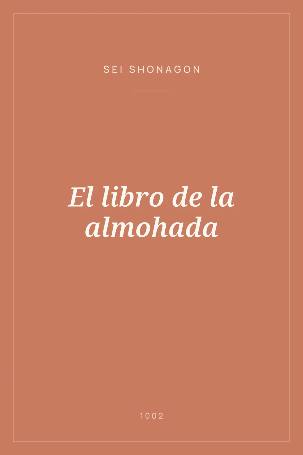 Portada de El libro de la almohada