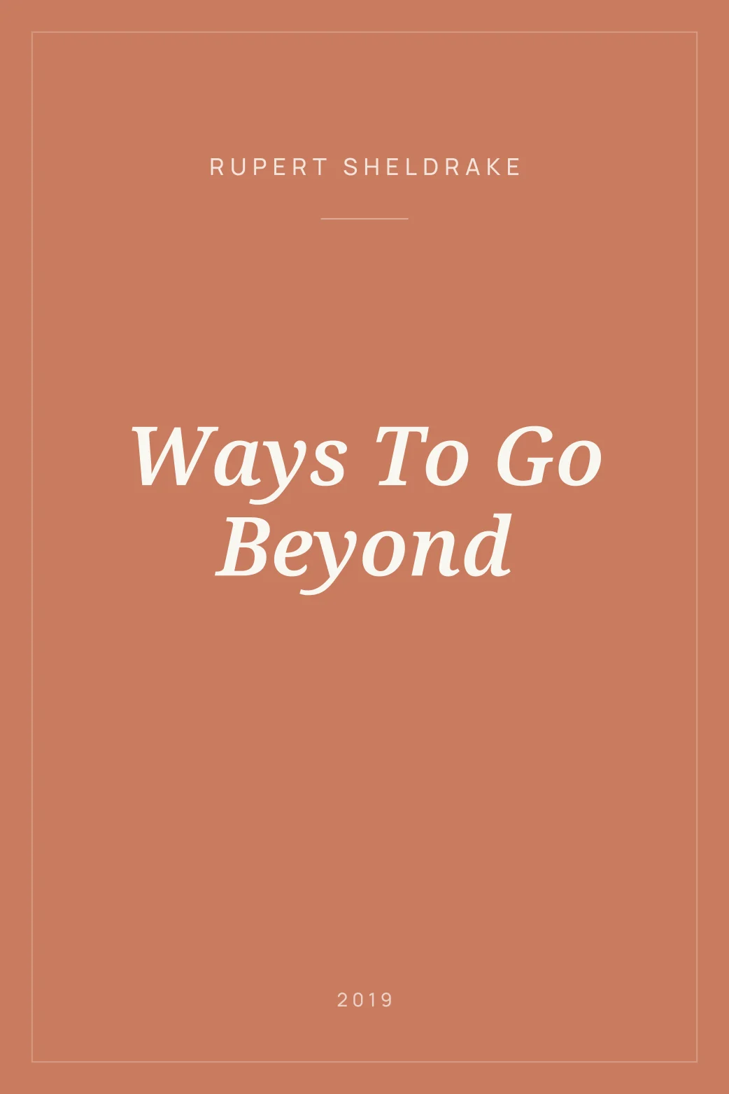 Portada de Ways To Go Beyond