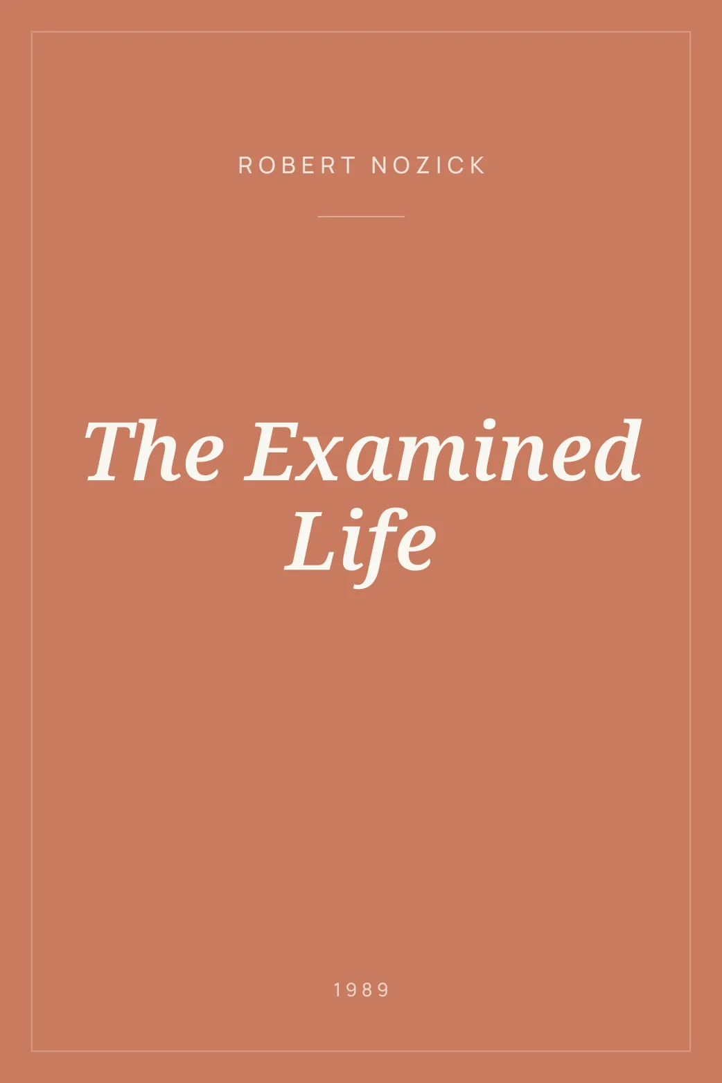 Portada de The Examined Life