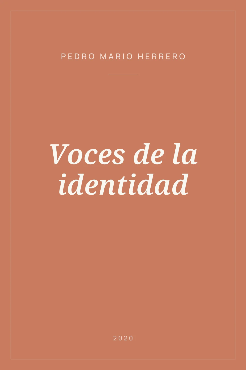 Portada de Voces de la identidad