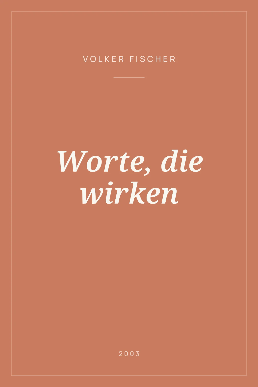 Portada de Worte, die wirken