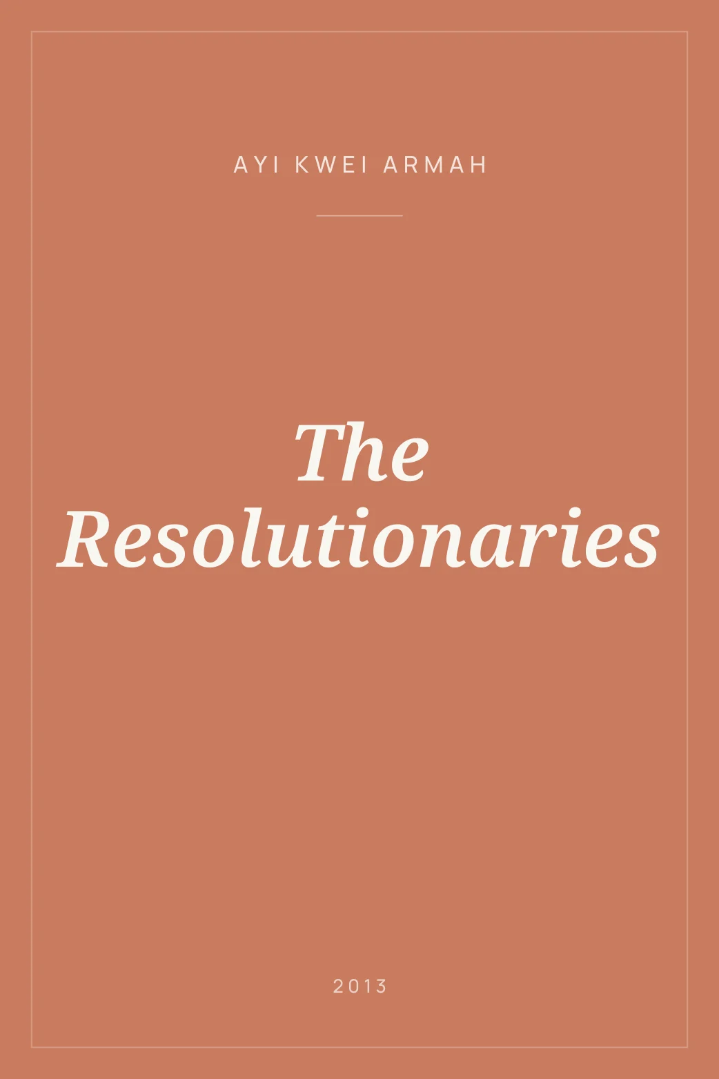 Portada de The Resolutionaries