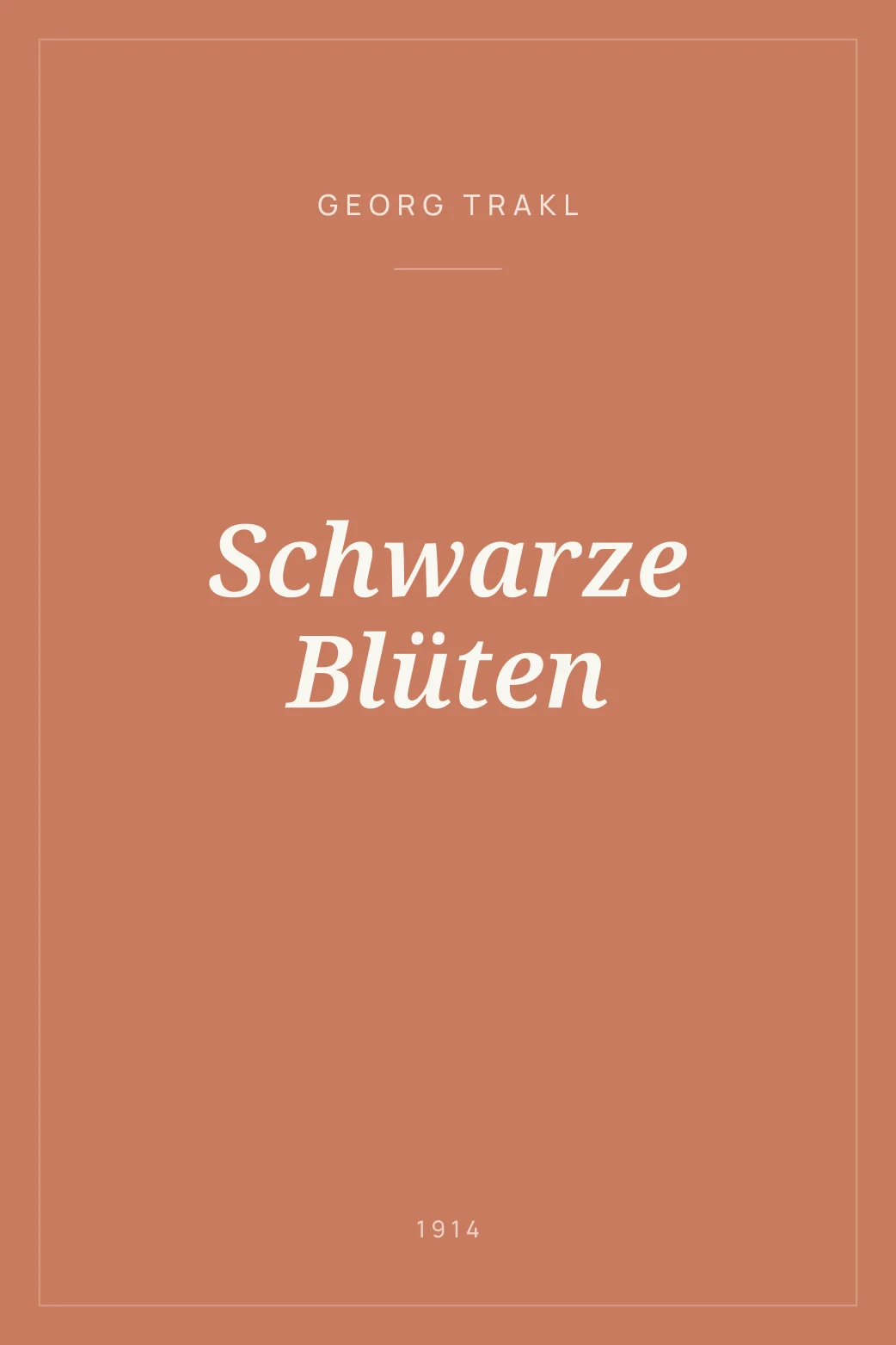 Portada de Schwarze Blüten